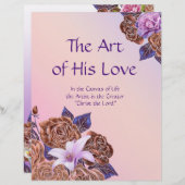 De kunst van zijn liefde gepersonaliseerd Briefpap (Voorkant / Achterkant)