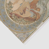 De Kunsten door Alphonse Mucha Tissuepapier (Detail)