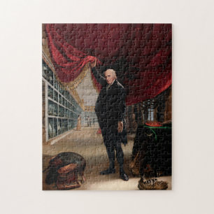 De kunstenaar in zijn museum legpuzzel