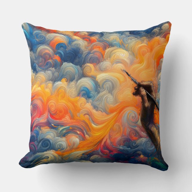 De kunstenaar van de hemel kussen (Voorkant)