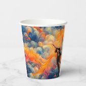 De kunstenaar van de hemel papieren bekers (Achterkant)