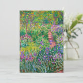 De Kunstenaarstuin in Giverny door Claude Monet Bedankkaart (Staand voorkant)