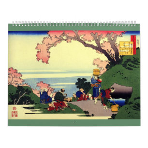 de kunstKalender van 12 maandKatsushika Hokusai #2 Kalender