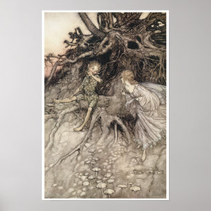 De  kunstkunst van de droom van Midzomer Night Poster