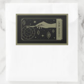 De kunstleraar Tarot aangepaste tekst Rechthoekige Sticker (Tas)