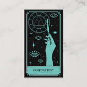 De kunstleraar Tarot aangepaste tekst Visitekaartje (Voorkant)
