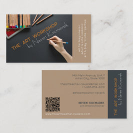 De kunstworkshop Brown Artist Visitekaartje