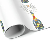 De kurk knapte cadeaupapier (Rol Hoek)