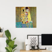 De Kus 2 van Gustav Klimt Poster (Thuiskantoor)