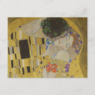 De Kus, Art Nouveau Olie Schilderij, Gustav Klimt Briefkaart
