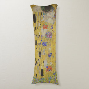 De Kus, Art Nouveau Olie Schilderij, Gustav Klimt Lichaamskussen