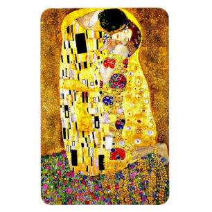 De Kus, beroemd schilderij van Gustav Klimt Magneet