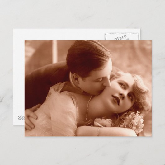 De kus briefkaart (Voorkant / Achterkant)