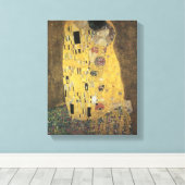 De kus canvas afdruk (Insitu (Houten vloer))