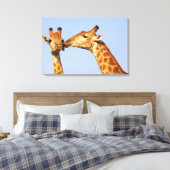 De kus canvas afdruk (Insitu (Slaapkamer))