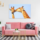 De kus canvas afdruk (Insitu (Woonkamer))