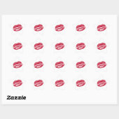 De kus, de rode lips ster sticker (Vel)