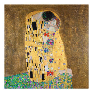 De Kus door Gustav Klimt Foto Afdruk