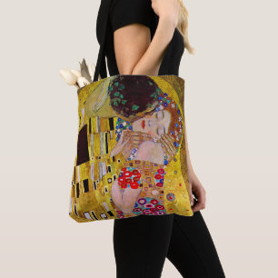 De Kus door Gustav Klimt, Vintage Art Nouveau Tote Bag