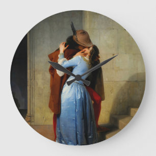 De kus Francesco Hayez Grote Klok