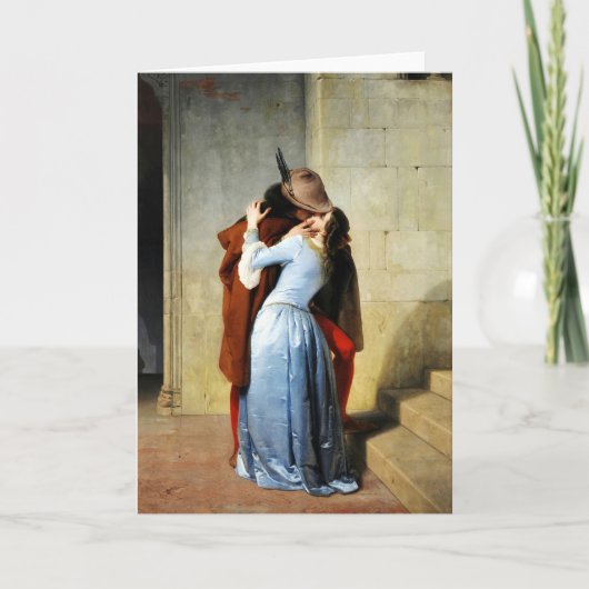 De Kus - Francesco Hayez Il Bacio Kaart (Voorkant)