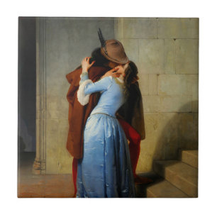 De kus Francesco Hayez Tegeltje