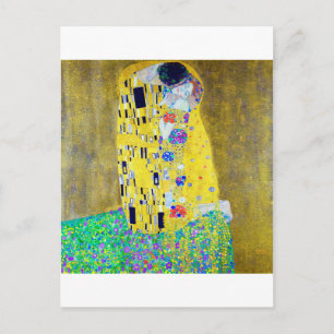 De Kus, Gustav Klimt Briefkaart