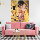 De Kus, Gustav Klimt Canvas Afdruk (Insitu (Woonkamer))