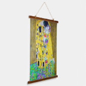 De Kus, Gustav Klimt Hangend Wandkleed (Gebogen)
