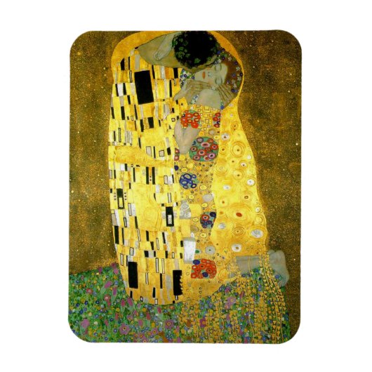 De Kus ~ Gustav Klimt Magneet (Verticaal)