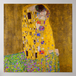De kus   Gustav Klimt   Poster