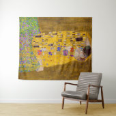 De kus | Gustav Klimt | Wandkleed (In Situ (horizontaal))
