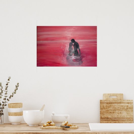 De kus poster (Keuken)