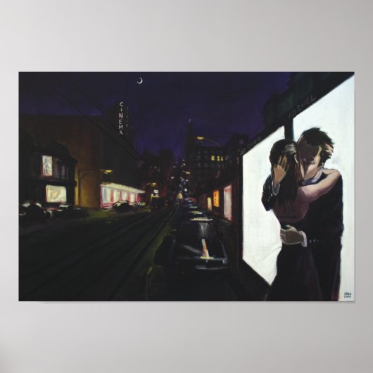 "De kus" Poster (Voorkant)