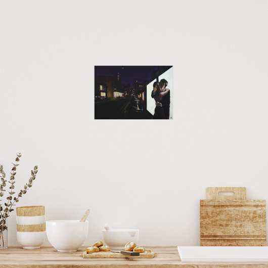 "De kus" Poster (Keuken)