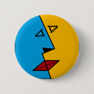 de kus ronde button 5,7 cm