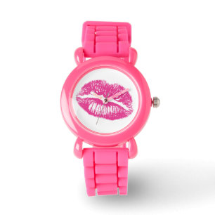 De Kus, Roze Lips Horloge
