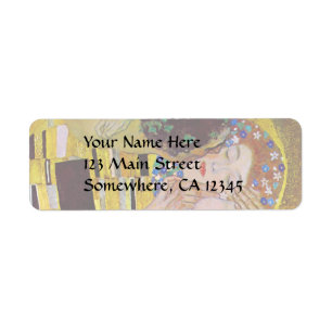 De kus van Gustav Klimt,  Art Nouveau Etiket