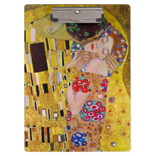 De kus van Gustav Klimt, Art Nouveau Klembord