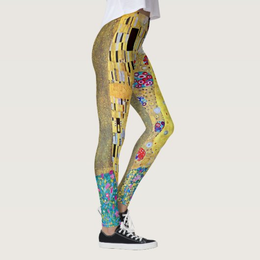 De kus van Gustav Klimt, Art Nouveau Leggings (Rechts)