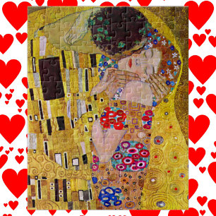 De kus van Gustav Klimt,  Art Nouveau Legpuzzel