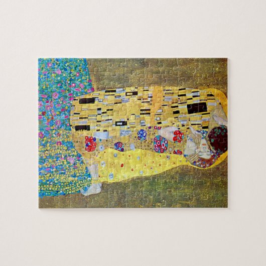De kus van Gustav Klimt, Art Nouveau Legpuzzel (Horizontaal)