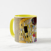 De kus van Gustav Klimt,  Art Nouveau Mok (Voorkant links)