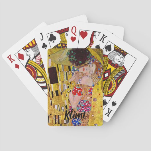 De kus van Gustav Klimt, Art Nouveau Pokerkaarten (Achterkant)