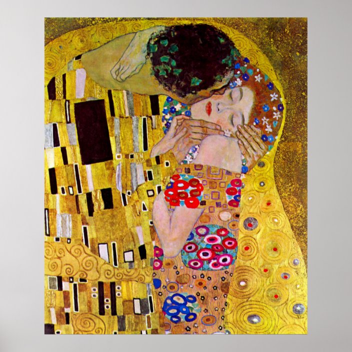 De kus van Gustav Klimt, Art