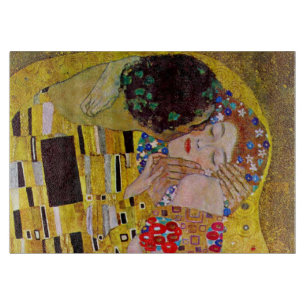 De kus van Gustav Klimt,  Art Nouveau Snijplank