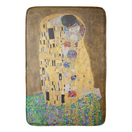 De kus van Gustav Klimt Bath Mat (Voorkant Verticaal)