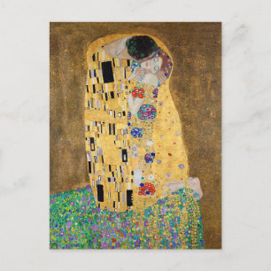 De kus van Gustav Klimt Briefkaart