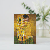 De kus van Gustav Klimt Briefkaart (Staand voorkant)