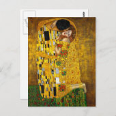 De kus van Gustav Klimt Briefkaart (Voorkant / Achterkant)